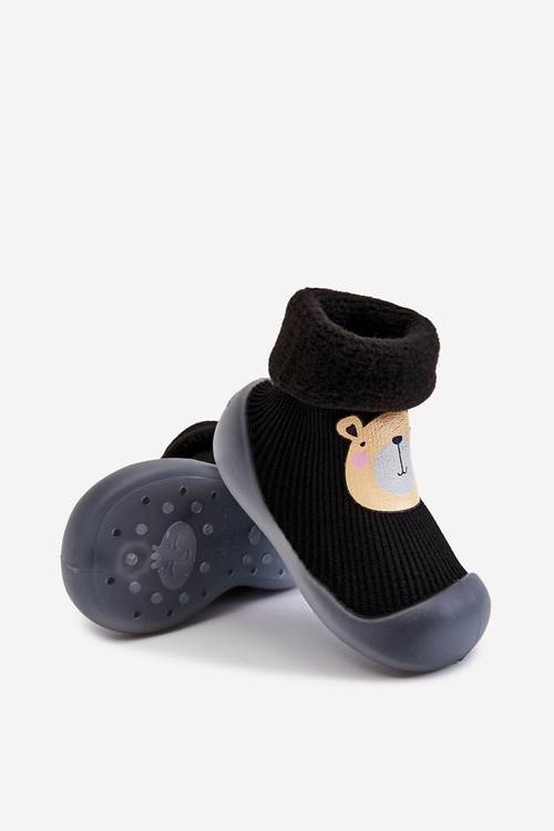 Children's slippers Niechodki Befado 002P023 Black
