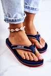 Women's Classic Flip-flops Big Star JJ274A376 Navy Blue