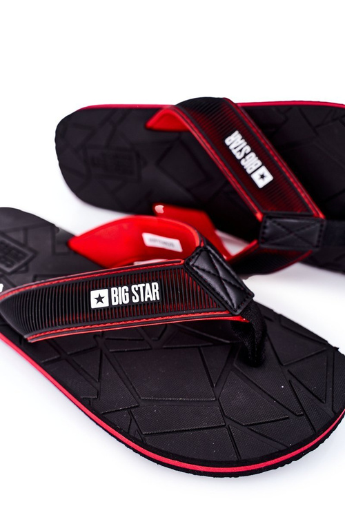 Men's Slippers Flip-Fops Big Star HH174820 Black