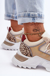 Sport Shoes with Massive Sole Beige Corena