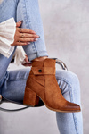 Women's Suede Booties La.Fi 260041C-SU Camel