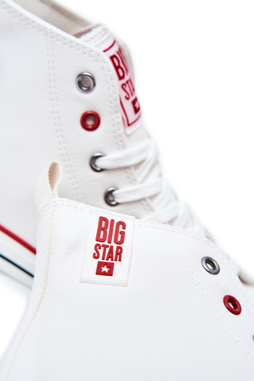 Men's High Leather Sneakers BIG STAR JJ174071 White