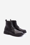 Fleece-Lined Zip-Up Boots Black Big Star MM174080