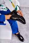 Lacquered Boots With Decoration Black Betrix