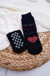 Women's Non-Slip Socks Warm Black All You Need Is Love And WiFi
