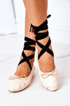 Lace-up Ballerinas Lu Boo Nude