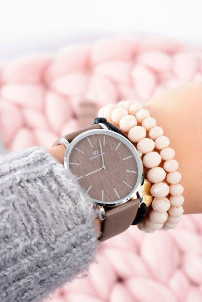 Brown Stylish Leather Women's Watch Giorgio&Dario