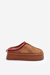 Slippers On Thick Sole In Brown Eco Suede Sylva