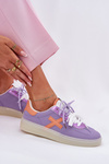Buty Sportowe Damskie Niskie Fioletowe Zelevelis