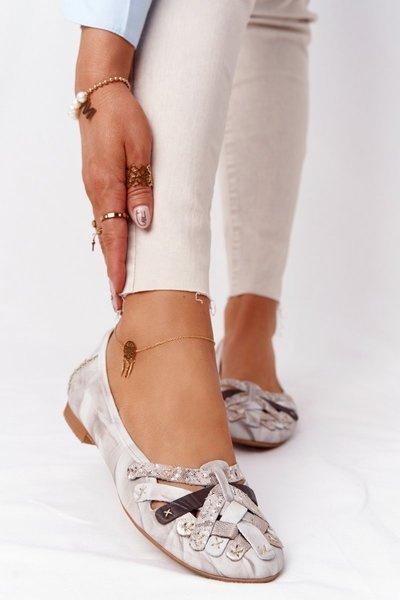 Classic Leather Women’s Ballerinas Maciejka 01358-44 Beige