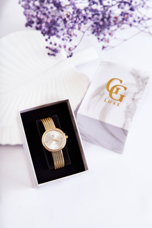 Women's Watch GG Luxe Gold With Silver Dial