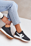 Sneakersy Buty Sportowe Damskie Czarne Britma