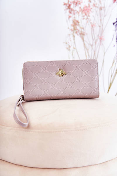 Women's Large Wallet With Ornament Grey Fabio