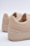 Women's Platform Sports Shoes Beige Pudina