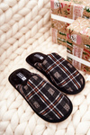 Men's Padded Grille Slippers Black Whisper