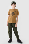 T-Shirt With Print For Boys 4F 4FJWAW24TTSHM1553-74S Yellow