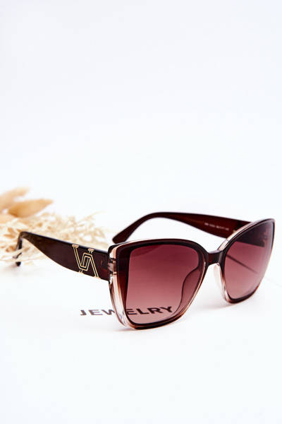 Sunglasses With UV400 Prius V202 Decoration Brown