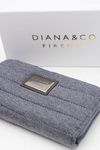 Large Grey Women's Jeans Wallet DIANA&CO