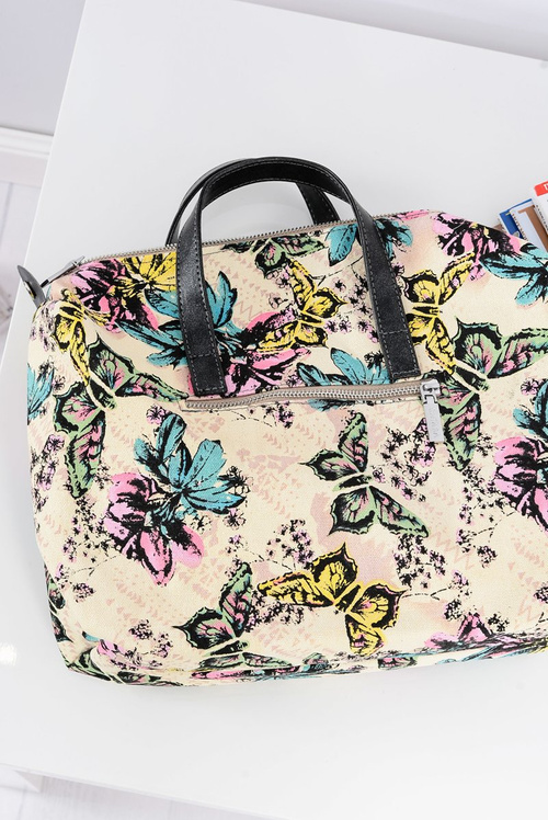 Large Silver Women's Shopper Handbag + Smaller Purse