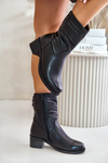 Boots On Low Heel Insulated With Fur Vinceza 85155 Black