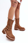 Women's Suede Fleece Lined Boots Workery Camel Brinnon