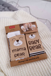 Set of Women's and Children's Soxo Mama Baby Bear Socks