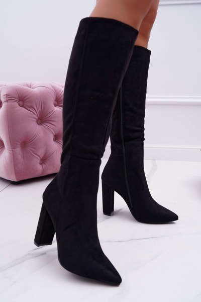 Women's Knee High Boots Black Warden