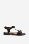 Elegant Women's Sandals With Decorative Details S.Barski KV27-030 Black