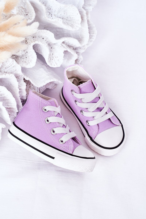 Children's High Sneakers Purple Filemon