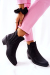Boots On A Block Heel Sergio Leone BT620 Black