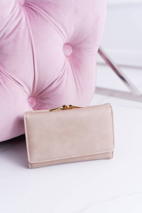 Ladies' Wallet Classic Small Beige with Bigiel