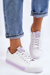Women's Sneakers Classic White-purple Ville