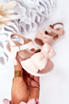 Children's Sandals With Bow Pink Abbie