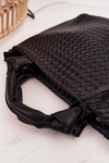 Women's Braided Shopper Bag NOBO NBAG-K1320 Black