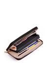 Large Women's Zip Wallet Black Hailey 