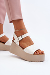 Women's Wedge Sandals White Geferia