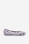 Women's Rubber Ballerina Flats Grey Salam