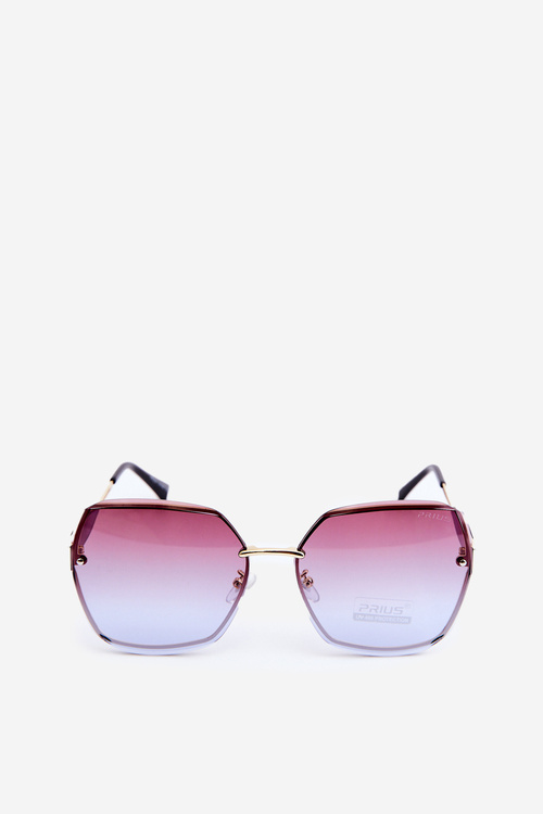 Okulary Przeciwsłoneczne Z Cieniowanymi Szkiełkami Damskie UV400 Brązowe