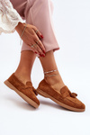 Women's Suede Moccasins Camel Dansitu