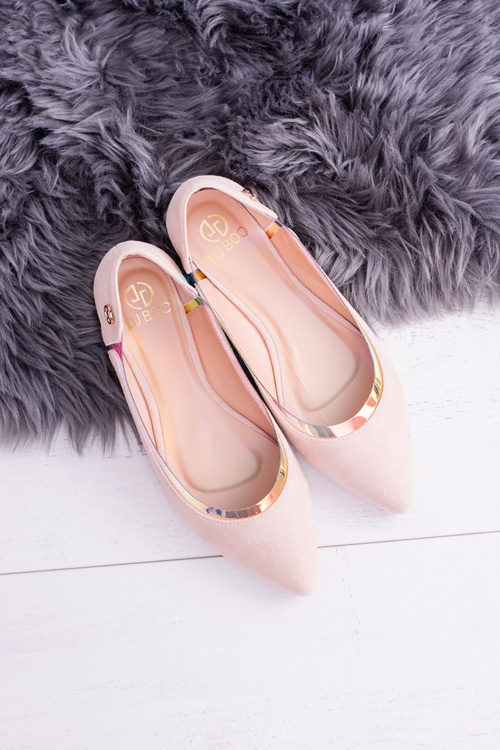 Lu Boo Transparent Holographic Pink Pointed Ballerinas Lison