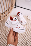 Children's Sport Shoes With Panda White Red Chico