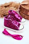 Children's Sneakers With Glitter Fuchsia Ally