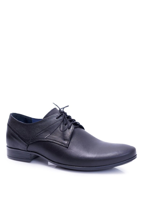Nikopol 1622 Men's Black Leather Visiting Half Boots