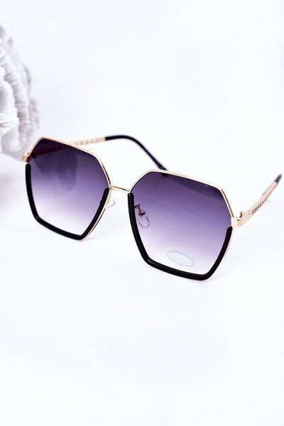 Geometric Sunglasses Black Ombre