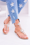 Cheap Lu Boo Elegant Gold Sandals Zircon Nomire Shoes