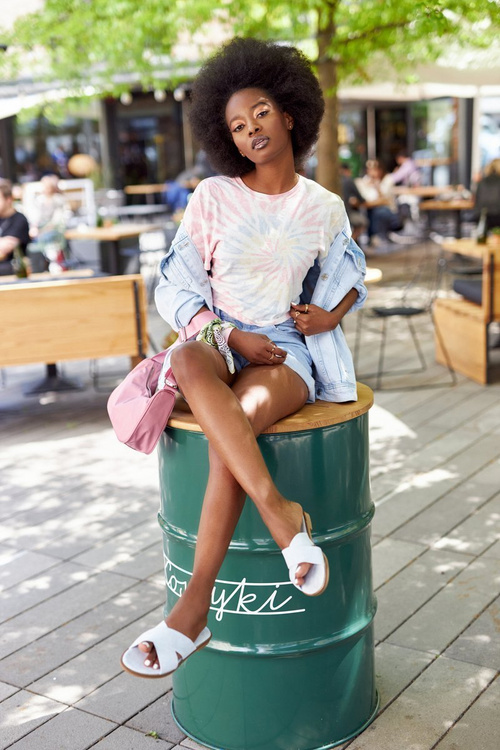 Women's Suede Slippers Light Blue Edesa
