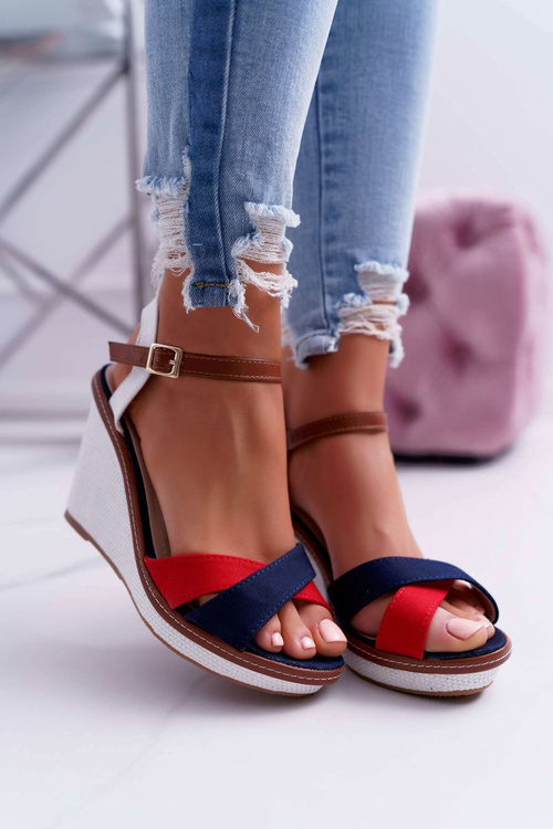 Women's Sandals On Anchor Navy Blue Kaisha