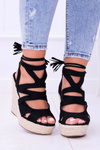 Black Suede Sandals On Anchor Nowelio