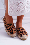 Women's Suede Slip-on Espadrilles Leopard Jungle