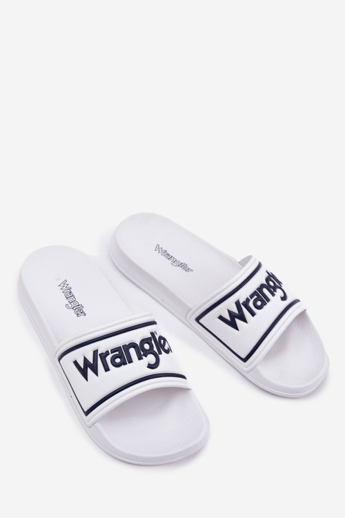 Męskie Klapki Białe WRANGLER AVERELL SLIDER MEN LOW 20251042.1FG